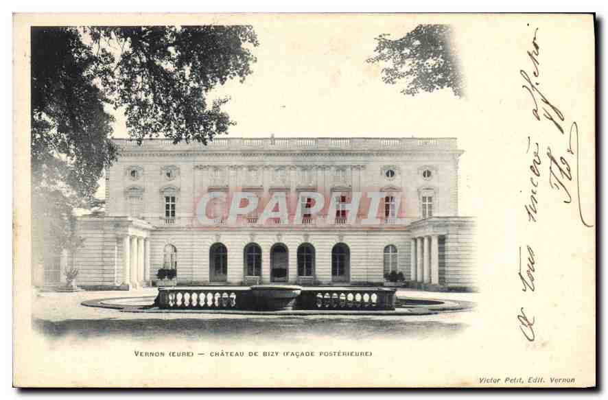 CPA Vernon (Eure) Chateau de Bizy (Facade Posterieure)