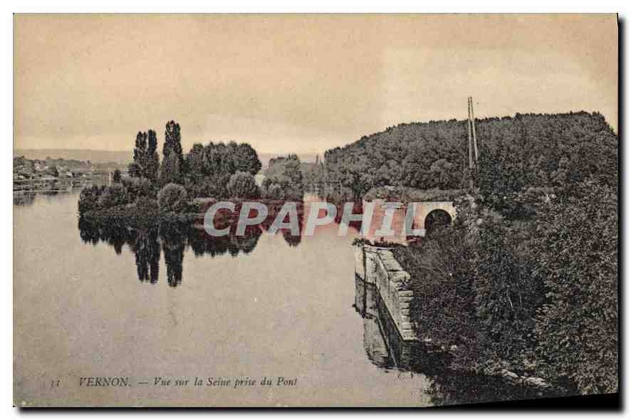 CPA Vernon (Eure) Vue sur la Seine prise du Pont