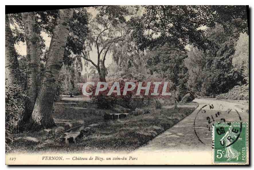 CPA Vernon (Eure) Chateau de Bizy un coin du Parc