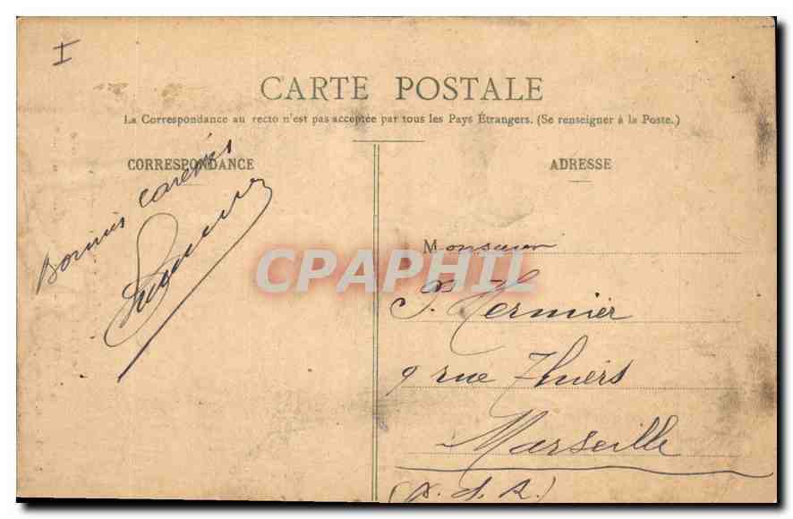 CPA Chambery (Savoie) Le Chateau des Ducs de Savoie — Rückseite
