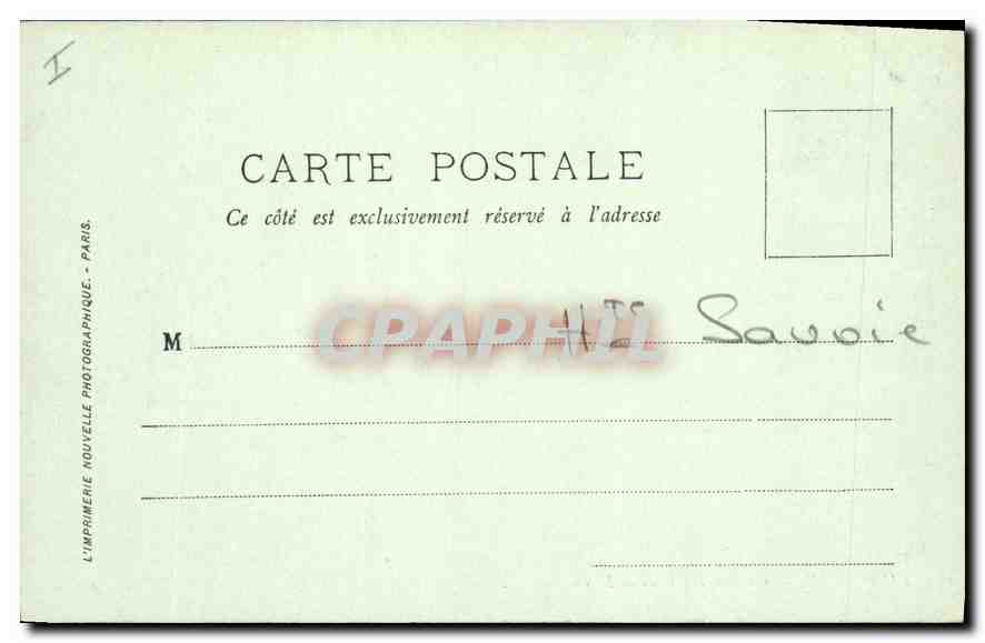 CPA Chambery (Savoie) Chateau des Ducs de Savoie — Rückseite