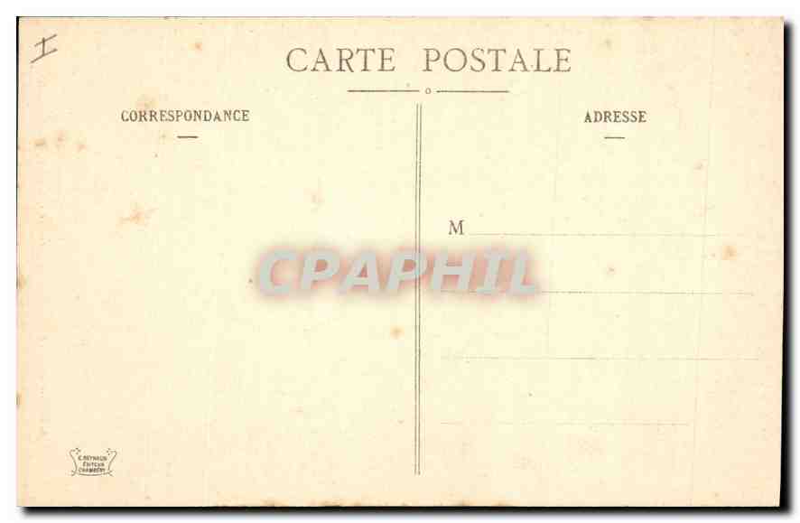 CPA Chambery (Savoie) Le Chateau Tour de l'ancien Manoir des Sires de Chambery — Rückseite