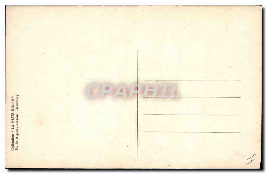 CPA Chambery (Savoie) Le Perron du Chateau — Rückseite