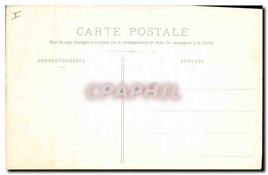 CPA Chambery (Savoie) Le Jardin Public — Rückseite