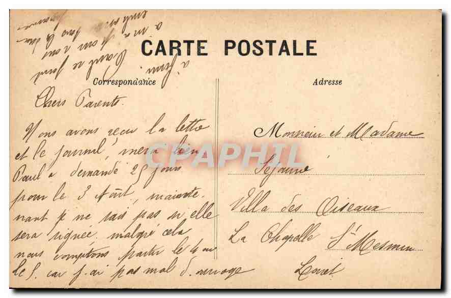 Forêt de Fontainebleau — Mare aux Fées — G. B. N. G. Fontainebleau — Rückseite