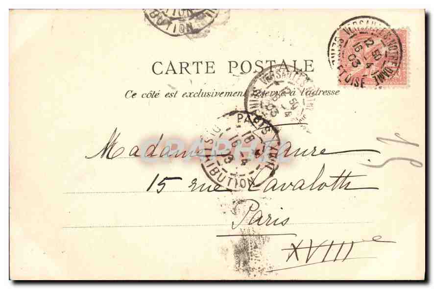 CPA Versailles Parc — Verso
