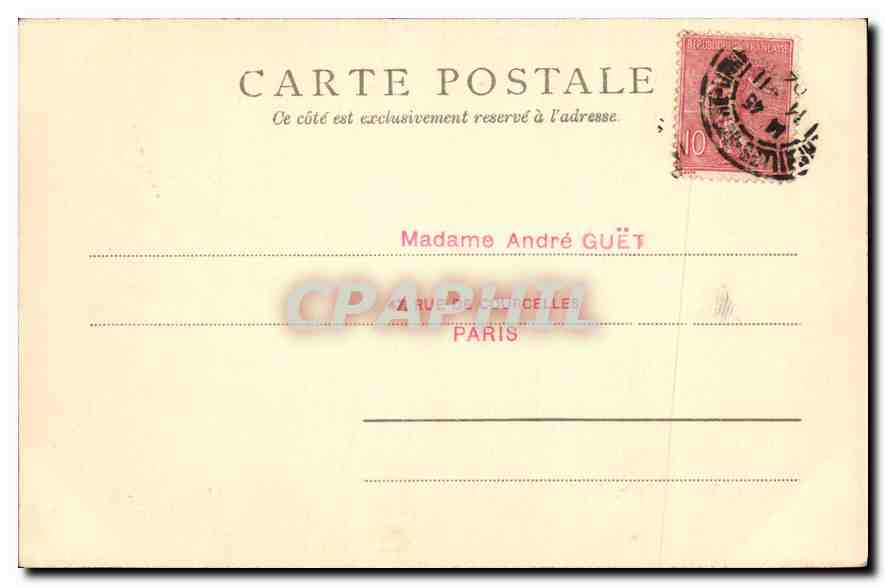 CPA Versailles Les Grandes Eaux Les Rocailles — Verso