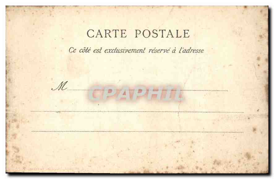 CPA Versailles Le Palais Facade cote de la Terrasse — Verso