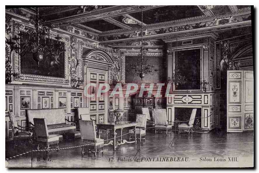 Schloss FONTAINEBLEAU — Saal Louis XIII