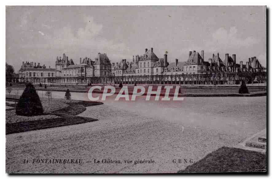 Fontainebleau — Le Château, vue générale — G. B. N. G.