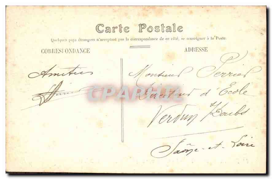Fontainebleau — Le Château, vue générale — G. B. N. G. — Verso