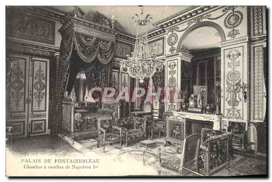 Palast von Fontainebleau — Schlafzimmer von Napoleon I. — Verlag nicht sichtbar