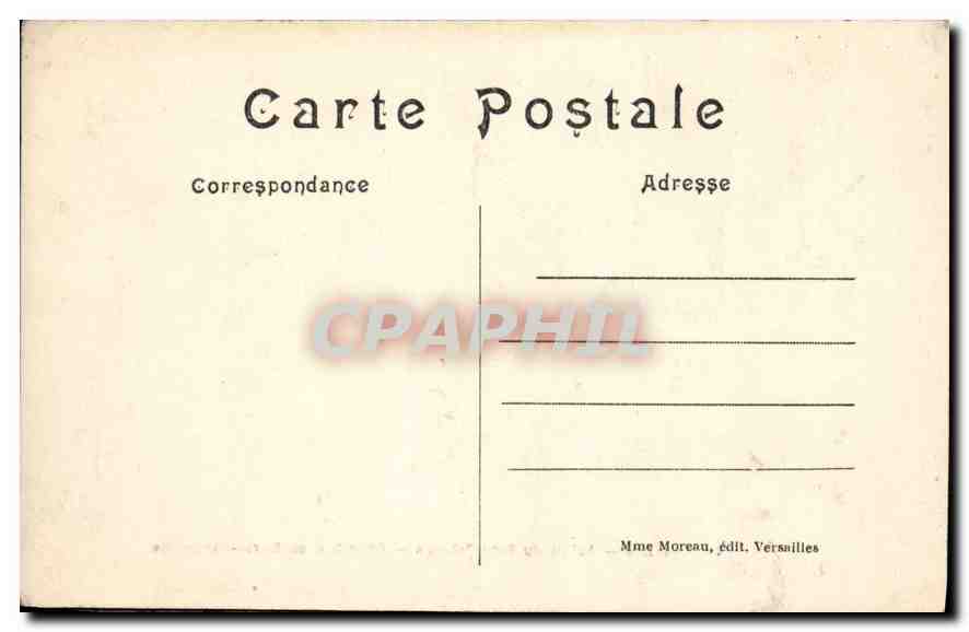 CPA Versailles Palais du Petit Trianon Chambre de Marie Antoinette — Verso