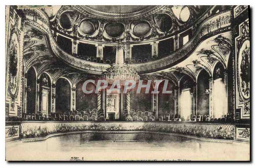 Salle de spectacle ornée — Théâtre de Fontainebleau — éditeur J. Tiffon
