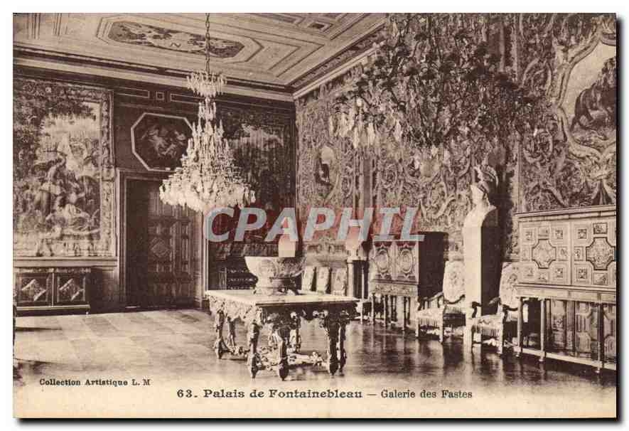 Palacio de Fontainebleau — Galerie des Fastes — Colección Artística L. M. n°63
