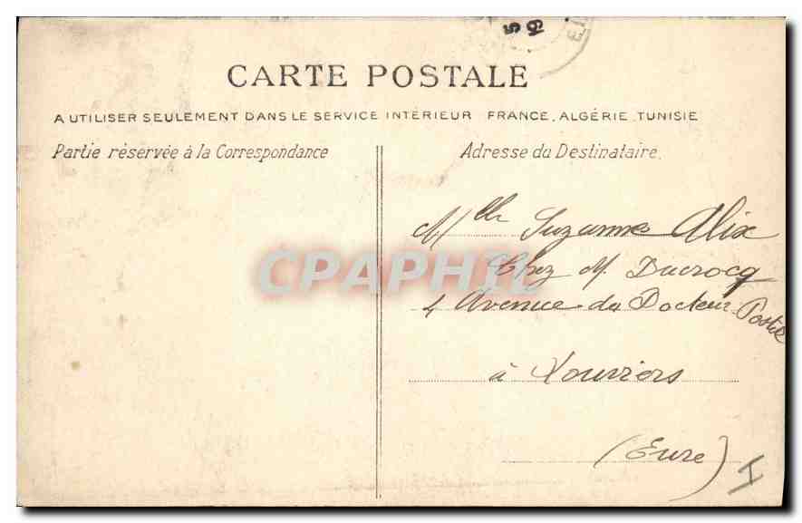 CPA Conches Porte de l'Eglise Sainte Foy — Rückseite