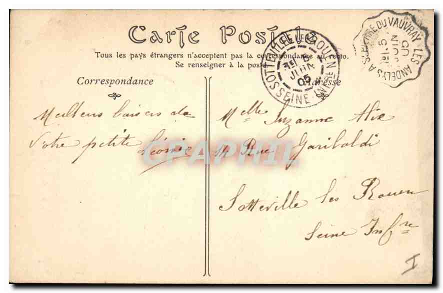 CPA Le Grand Andely Eglise Notre Dame — Rückseite