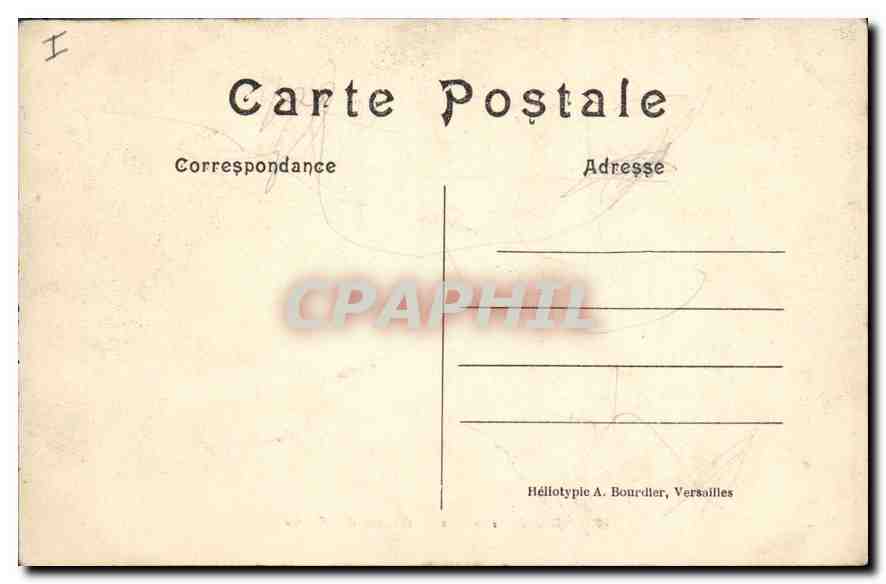 CPA Palais de Versailles Galeries des Glaces — Verso