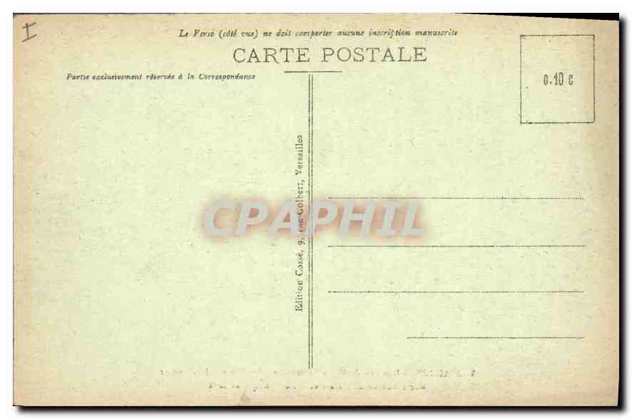 CPA Versailles Hamean de Marie Antoinette Le Temple de l'Amour — Rückseite