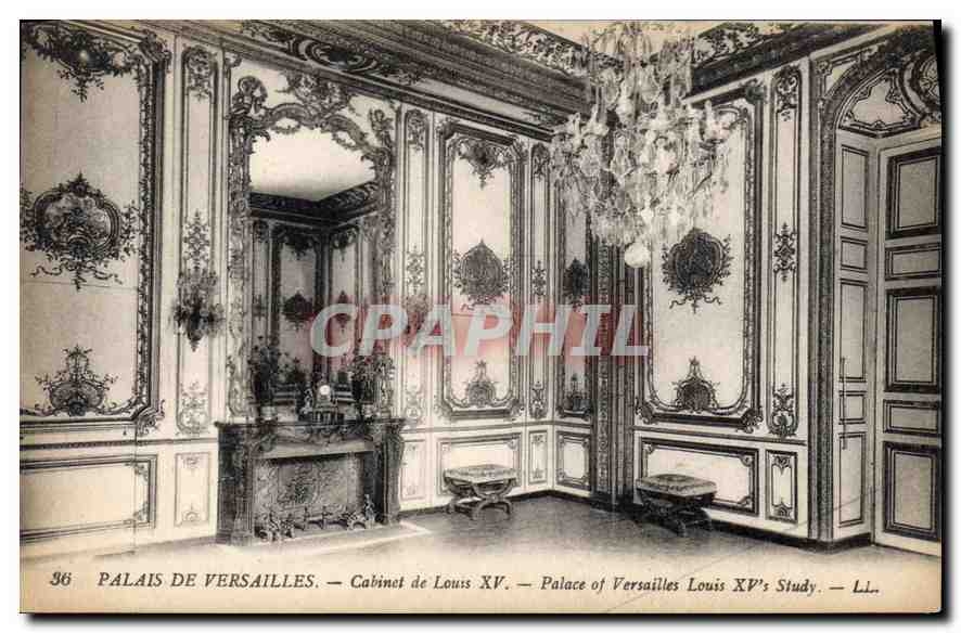 Palais de Versailles — Cabinet de Louis XV — LL. — n° 36