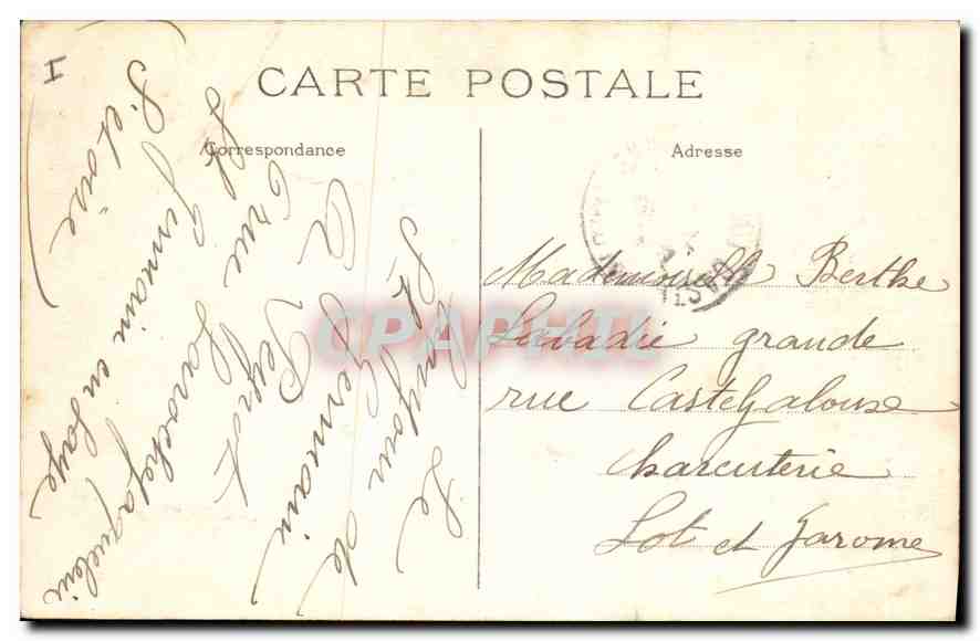CPA Saint Germain en Laye Facade Septentrionale du Chateau Vue Generale du Parterre — Verso