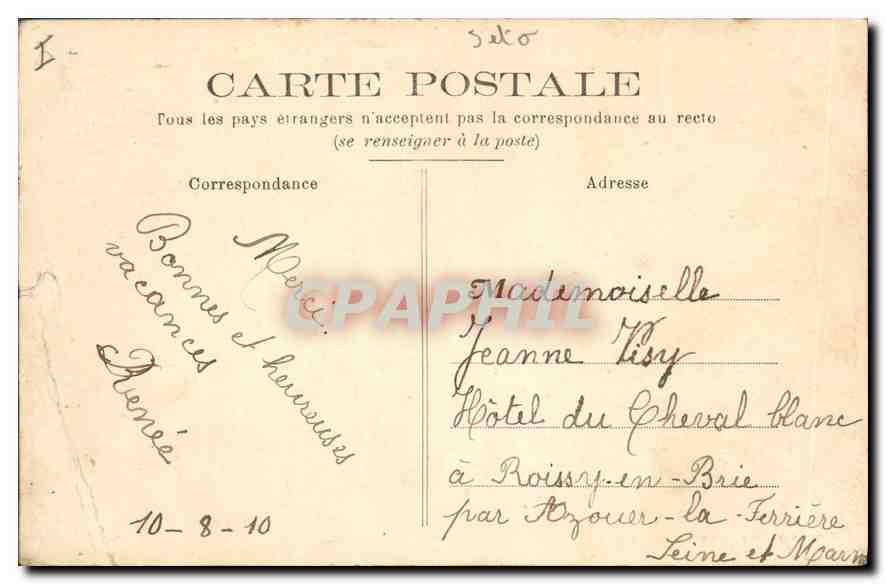CPA Saint Germain en Laye L'Ascenseur et la descente des Grottes — Rückseite