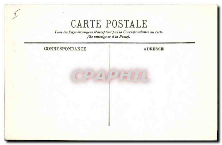CPA Vincennes Le Donjon — Verso