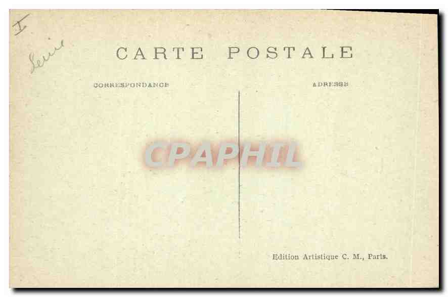 Vincennes — Chapiteaux et Gargouilles de la Chapelle du Fort — Édition Artistique C.M. — Verso