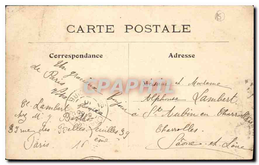 CPA Paris et ses Environs Les Tuileries Les Ruines  — Rückseite