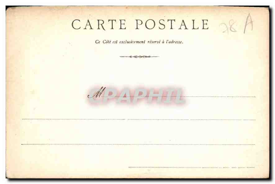 CPA Environs de Paris Grille d'Entree du Chateau Versailles  — Verso