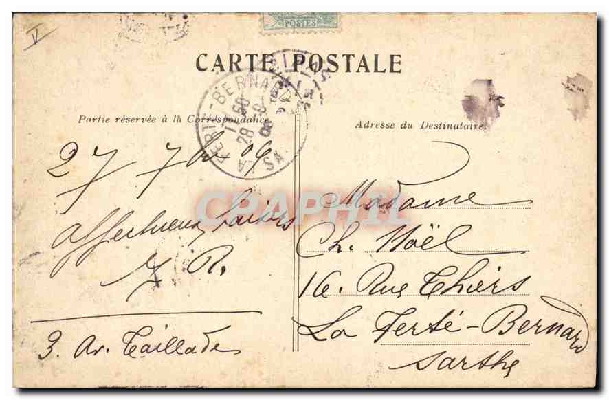 CPA Versailles Les Grandes Eaux  — Verso