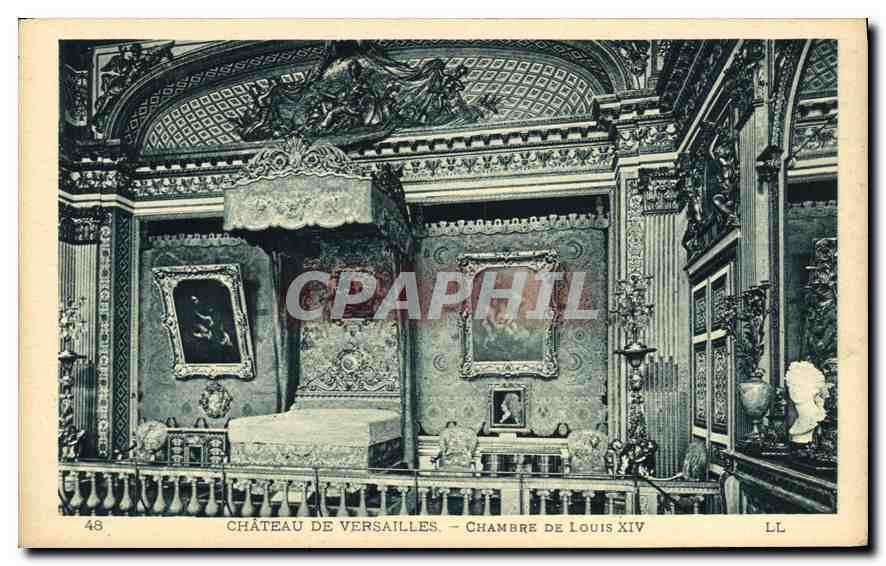 CPA Chateau de Versailles Chambre de Louis XIV 