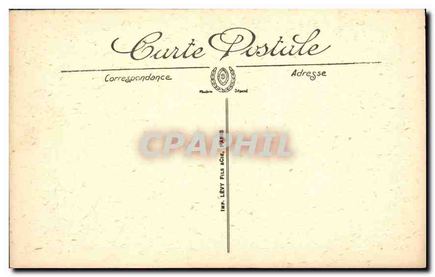 CPA Chateau de Versailles Chambre de Louis XIV  — Verso