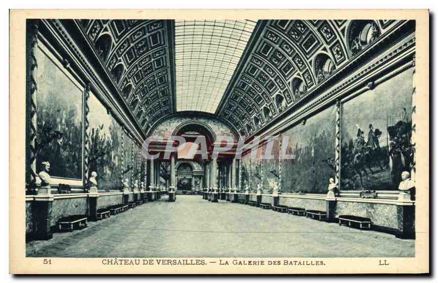 CPA Chateau de Versailles La Galerie des Batailles 