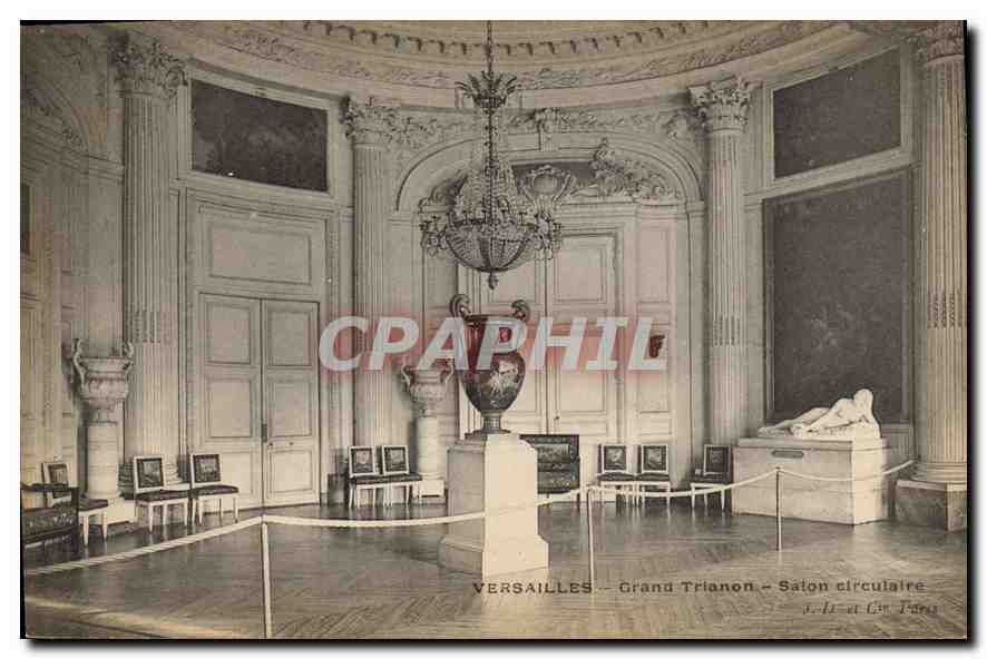 CPA Versailles Grand Trianon Salon circulaire 