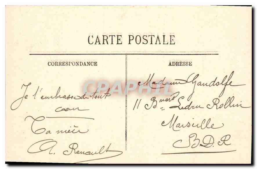 CPA Versailles Le Bassin de Neptune  — Verso