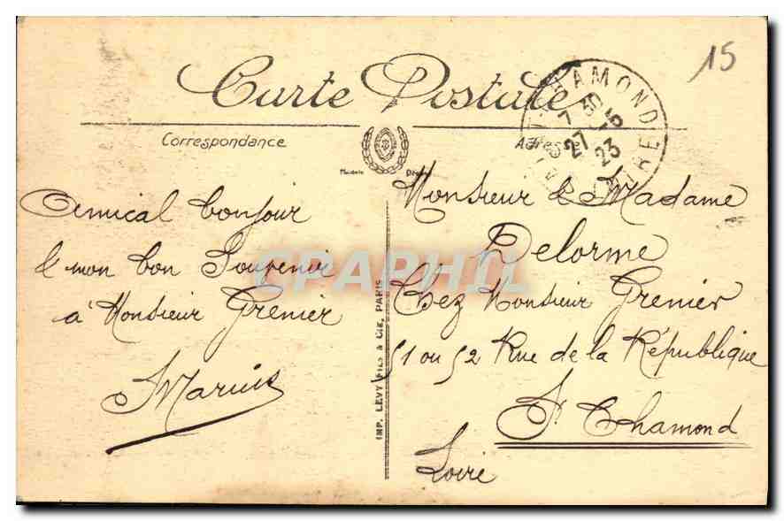 CPA Versailles Le Bassin de Latone  — Verso