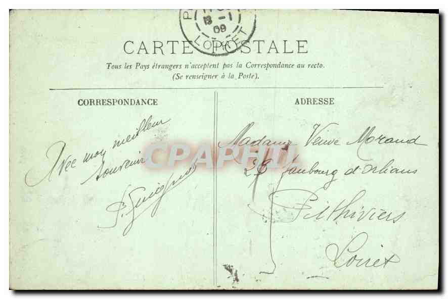 CPA Versailles Le Char d'Apollon le Tapis Vert et le Chateau  — Verso