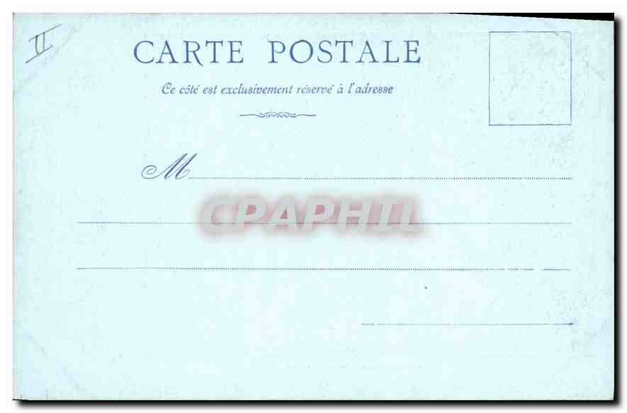 CPA Versailles Chambre de Louis XIV  — Verso
