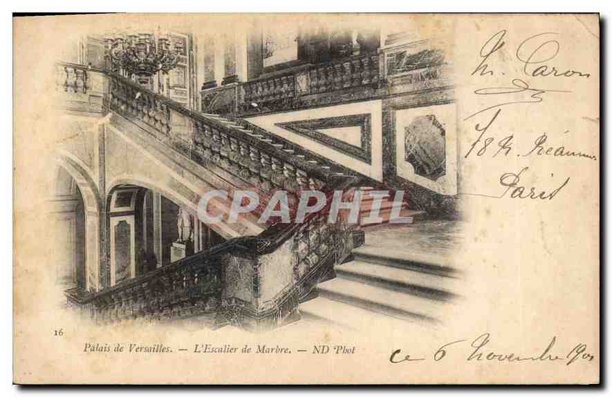 CPA Palais de Versailles L'escalier de Marbre 