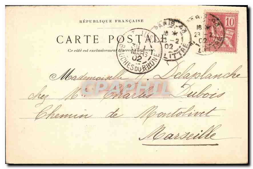 CPA Le Pavillon de Musique  — Verso