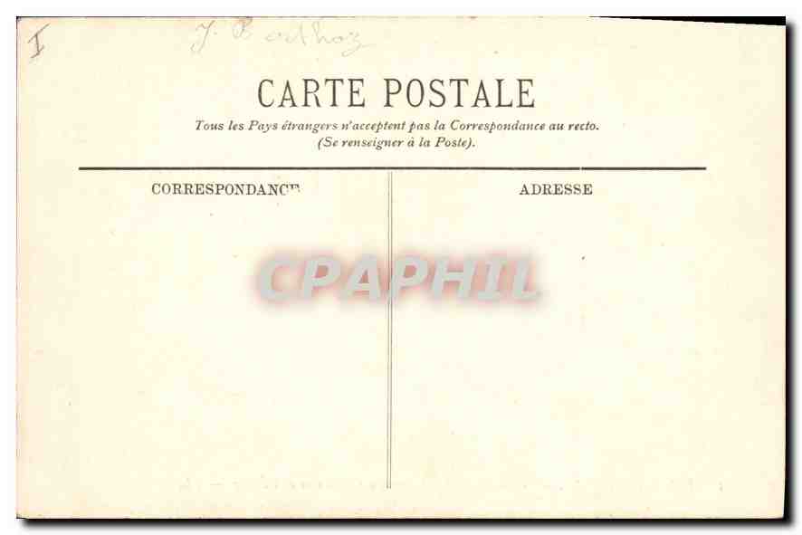 Fontainebleau — Das Schloss — Ansicht des Schlosses und des Sees — CPAPHIL — Rückseite