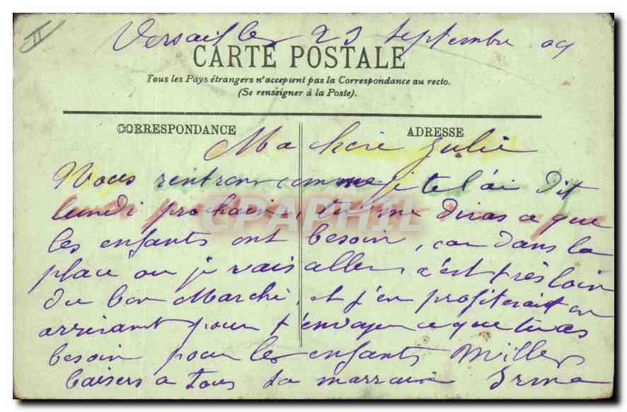 Versailles — Le Château — La Cour et la Caserne du Génie — LL, n°85 — Reverso