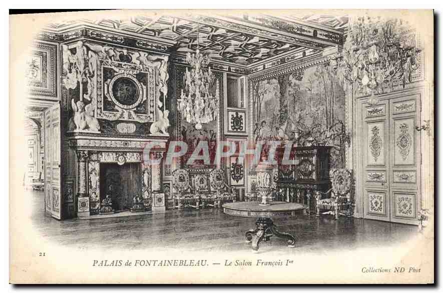 Palais de Fontainebleau — Le Salon François Ier — Collections ND Phot