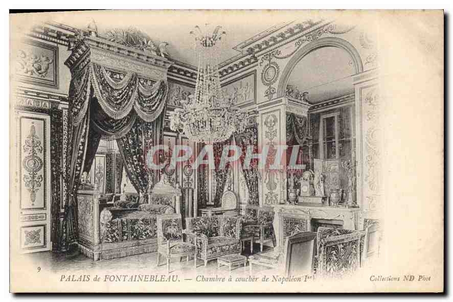 Palast von Fontainebleau — Schlafzimmer von Napoleon I. — Collections ND Phot