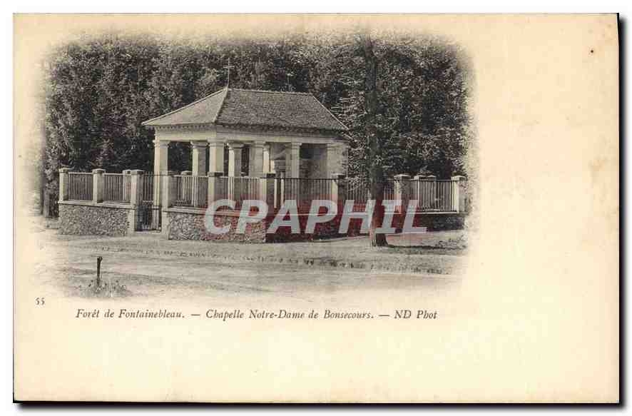 CPA Foret de Fontainebleau Chapelle Notre Dame de Bonsecours 