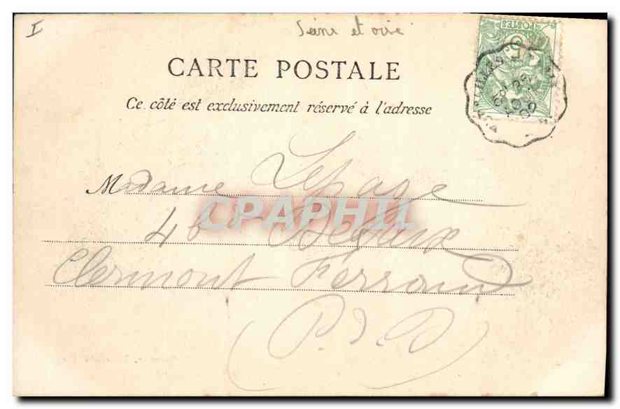CPA Versailles S O Parc du Petit Trianon Le Temple de l'Amour  — Verso