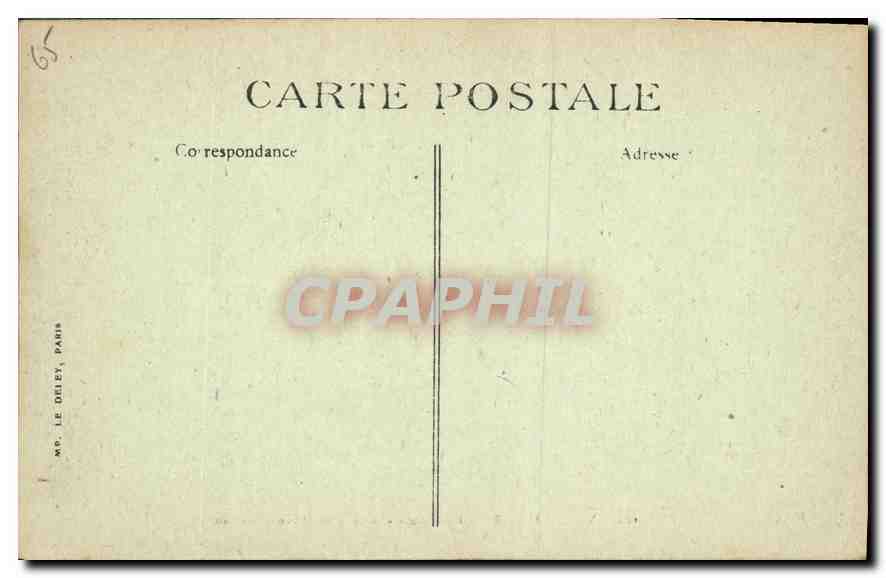 CPA Versailles Le Palais Vue prise a vol d'oiseau Zeppelin Dirigeable — Verso