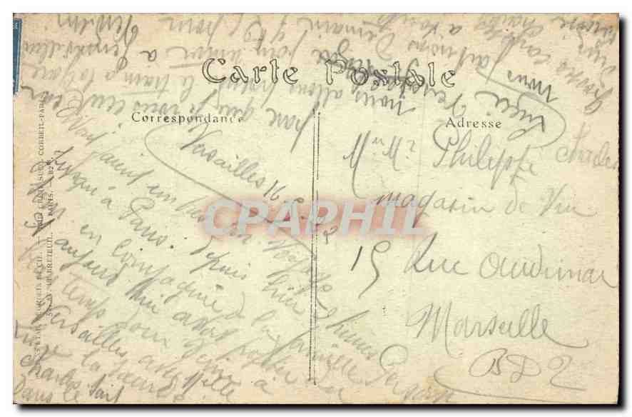 CPA Versailles — Verso