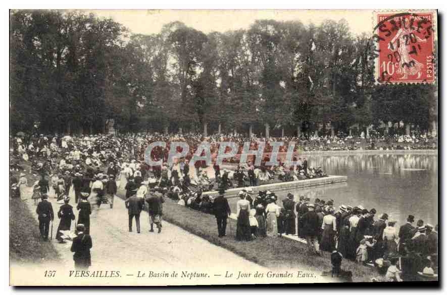 Versailles — Le Bassin de Neptune — Le Jour des Grandes Eaux — CPAPHIL